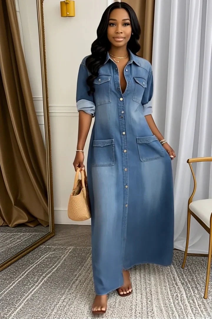 Vestido Tereza Longo Solto- Um toque romântico e moderno