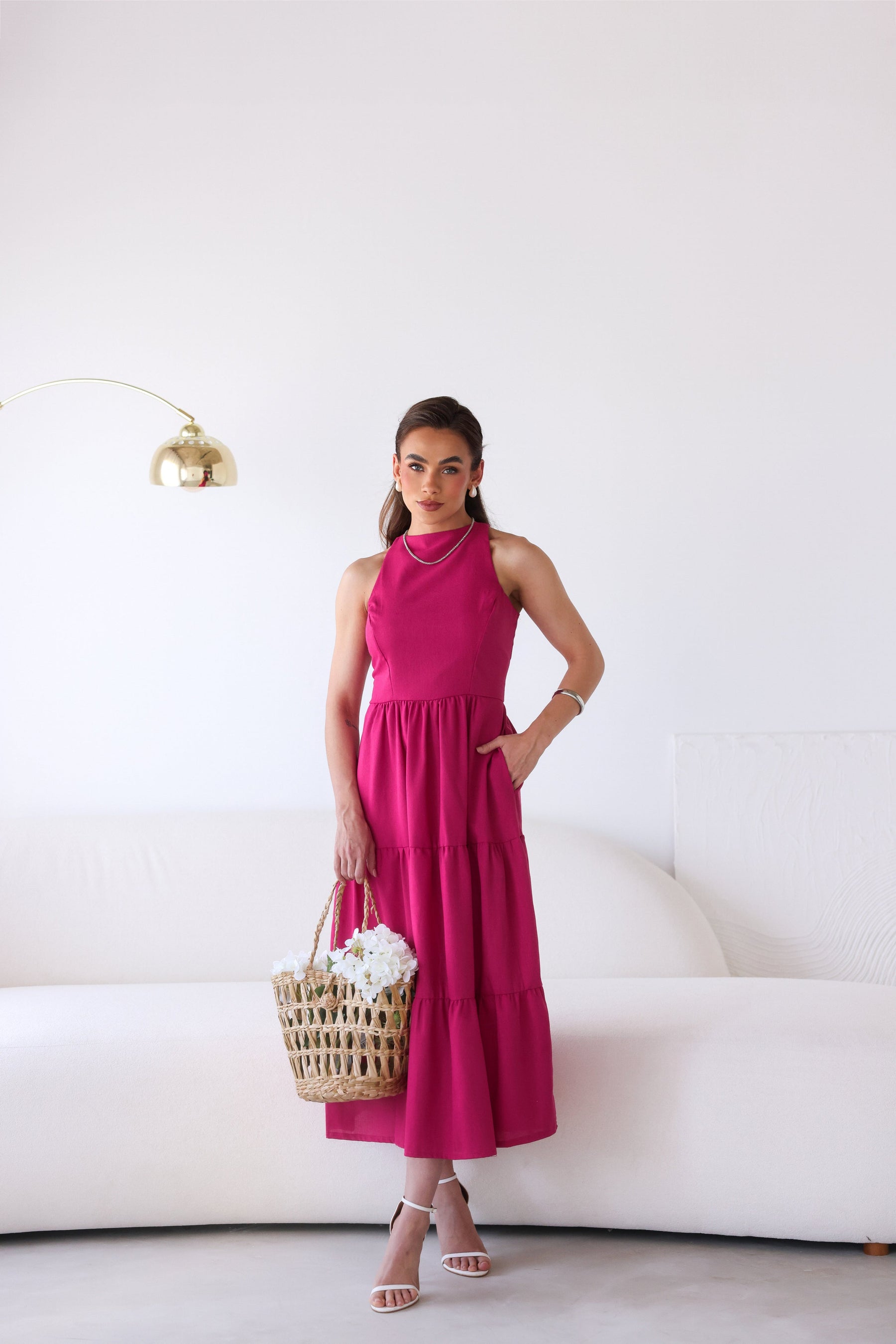 Vestido de Linho Sofia- A Combinação perfeita entre estilo e conforto