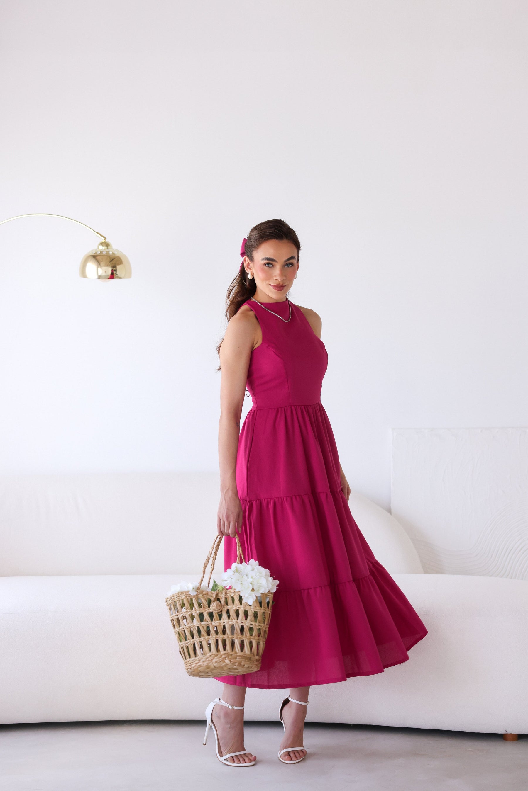 Vestido de Linho Sofia- A Combinação perfeita entre estilo e conforto