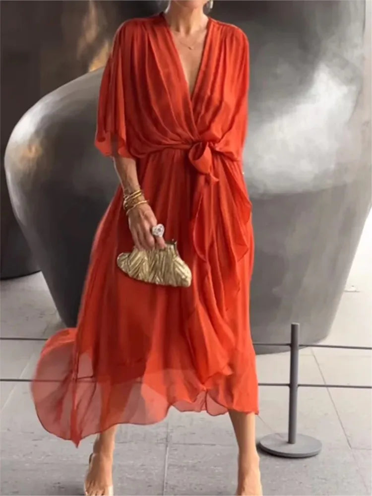 Vestido Eliana- Leveza, estilo e sofisticação para todas as estações