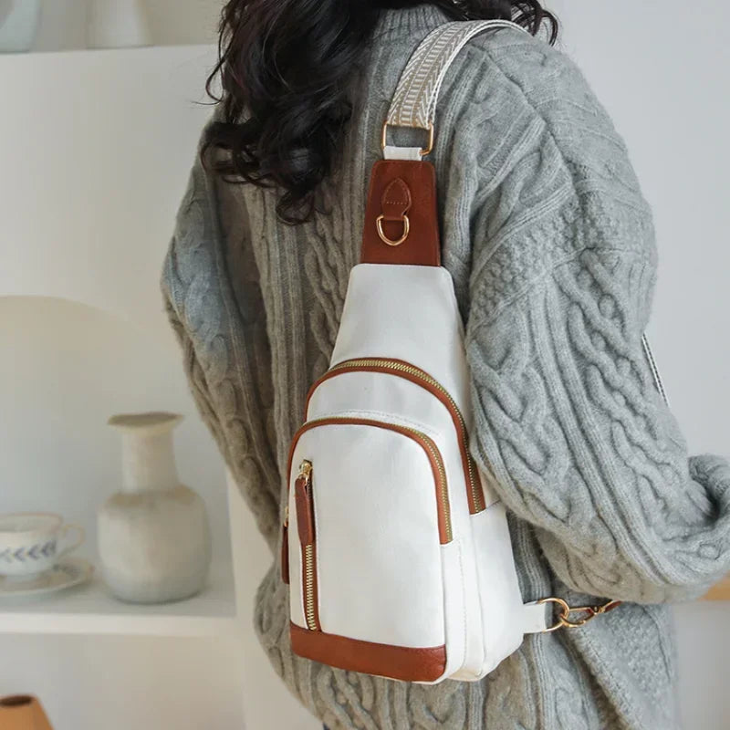 Bolsa Transversal Elegante- Espaçosa e um estilo que complementa a moda
