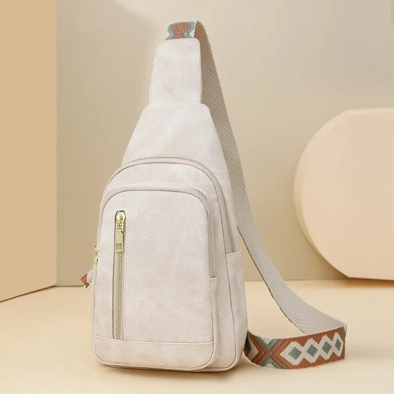 Bolsa Transversal Elegante- Espaçosa e um estilo que complementa a moda