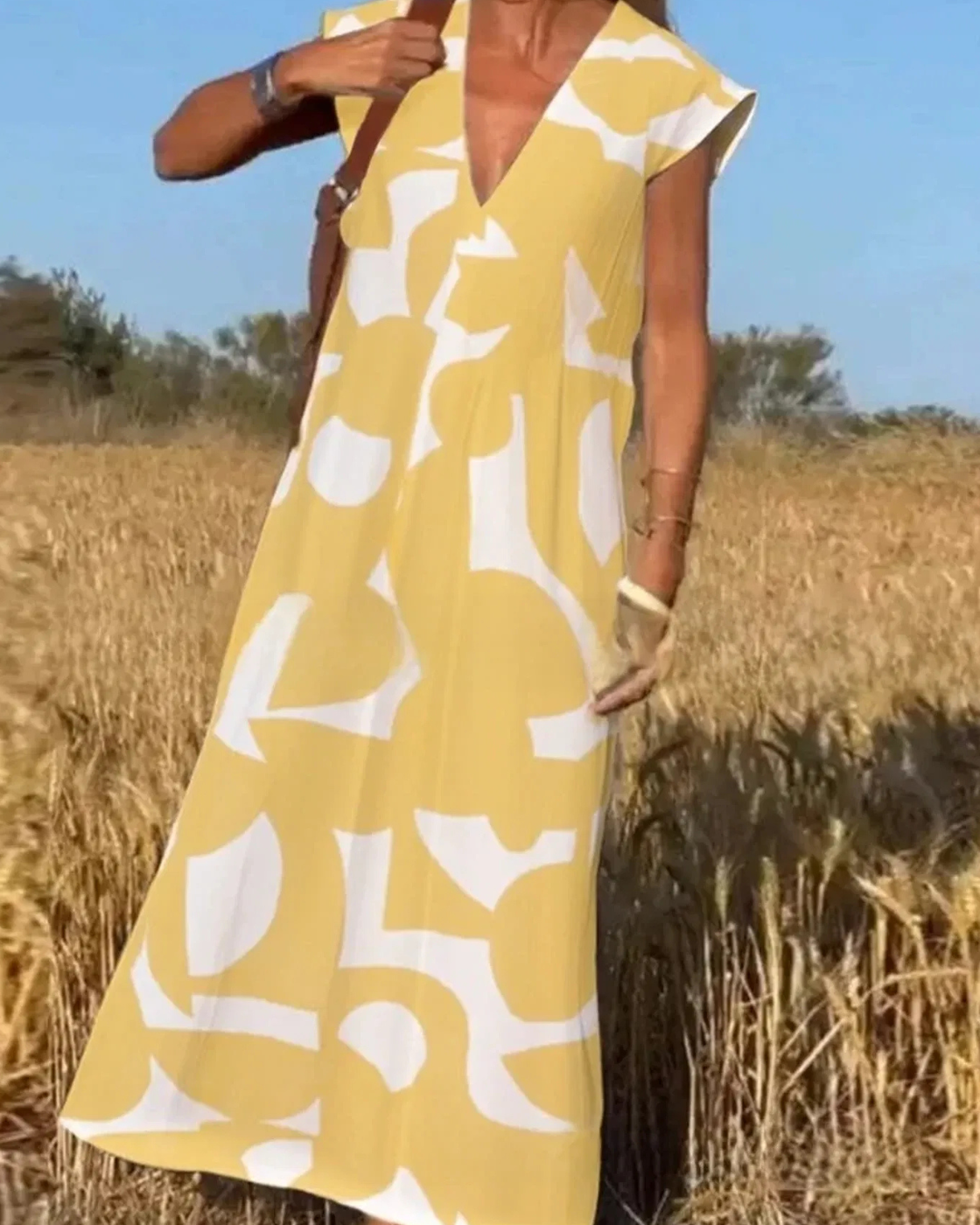 Vestido Elisa Primavera-Verão | Decote em V - Fresco e Soltinho