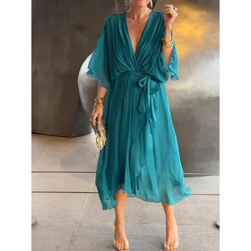 Vestido Eliana- Leveza, estilo e sofisticação para todas as estações