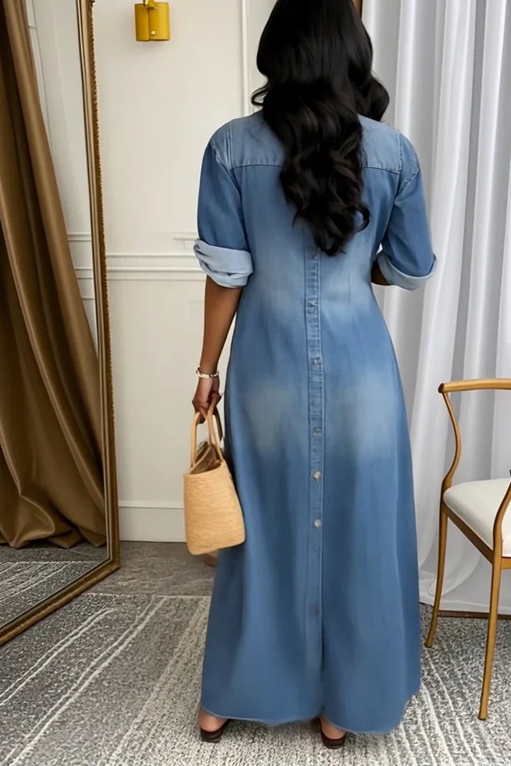 Vestido Tereza Longo Solto- Um toque romântico e moderno