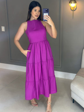 Vestido de Linho Sofia- A Combinação perfeita entre estilo e conforto