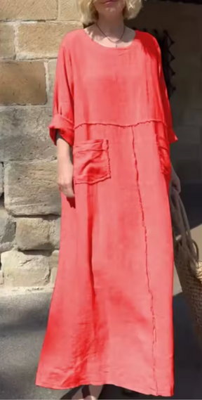 Vestido Carolina- Linho Premium - Soltinho e Leve
