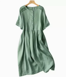 Vestido Bianca- Linho Premium - Leve e Soltinho, Ideal para diversas ocasiões! + Frete Grátis