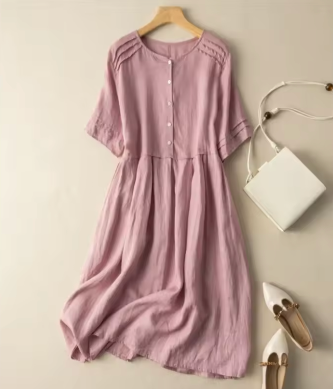 Vestido Bianca- Linho Premium - Leve e Soltinho, Ideal para diversas ocasiões! + Frete Grátis