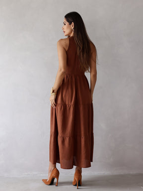 Vestido de Linho Sofia- A Combinação perfeita entre estilo e conforto