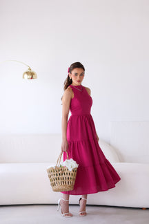 Vestido de Linho Sofia- A Combinação perfeita entre estilo e conforto