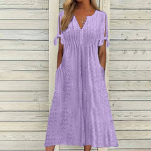 Encante- se com o Vestido de Renda Luísa - Perfeito para dias quentes, encontros especiais ou passeios ao ar livre