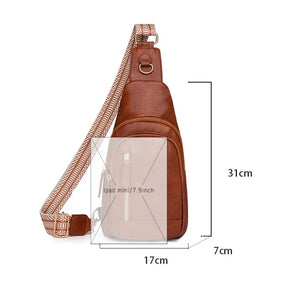 Bolsa Transversal Elegante- Espaçosa e um estilo que complementa a moda +Frete Grátis