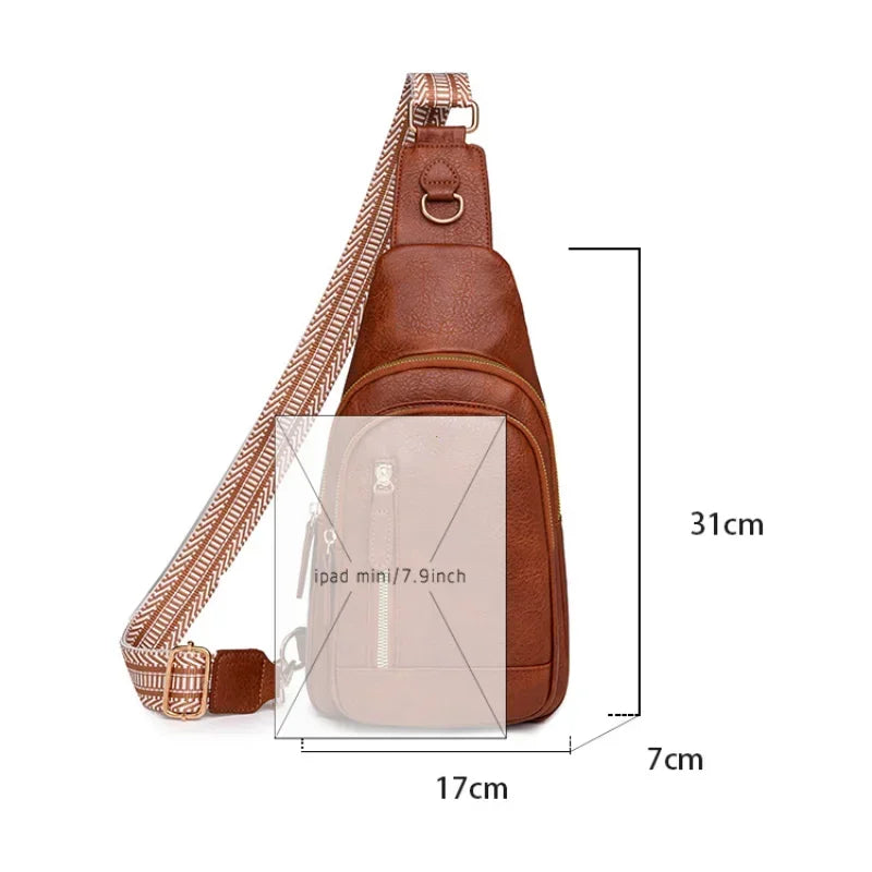 Bolsa Transversal Elegante- Espaçosa e um estilo que complementa a moda +Frete Grátis