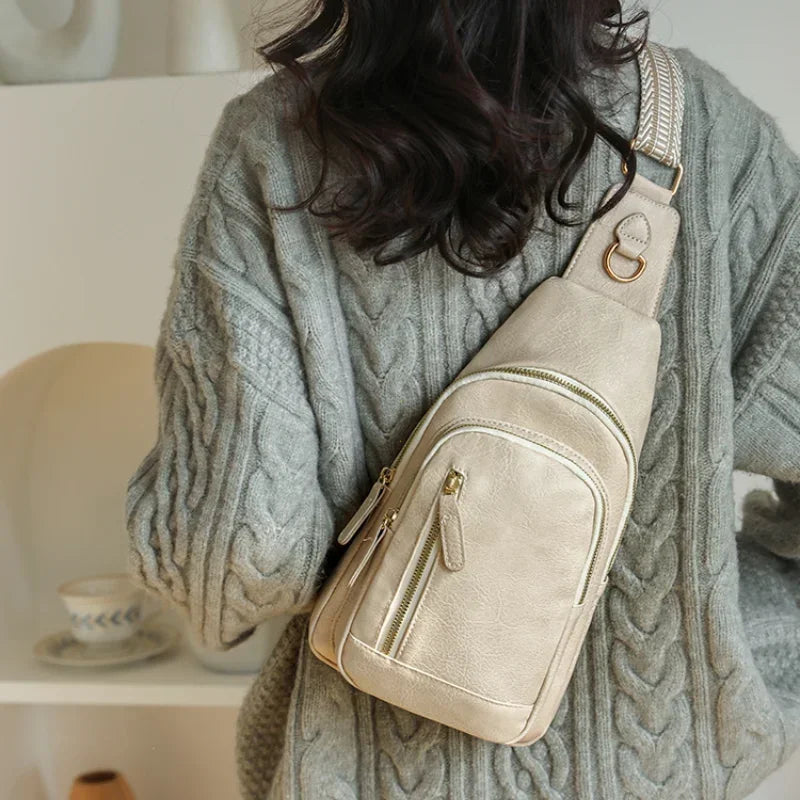 Bolsa Transversal Elegante- Espaçosa e um estilo que complementa a moda +Frete Grátis