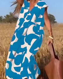 Vestido Elisa Primavera-Verão | Decote em V - Fresco e Soltinho