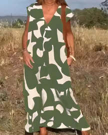 Vestido Elisa Primavera-Verão | Decote em V - Fresco e Soltinho