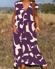 Vestido Elisa Primavera-Verão | Decote em V - Fresco e Soltinho