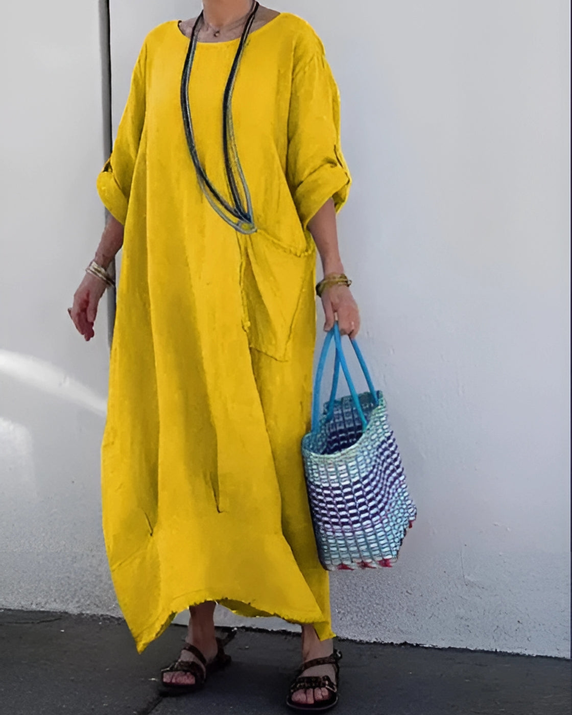 Vestido Marina Comfort | Casual e Sofisticado - Linho Premium